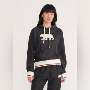 New Little Blue House Heritage Grey/Beige Cotton Blend Pullover Hoodie Medium